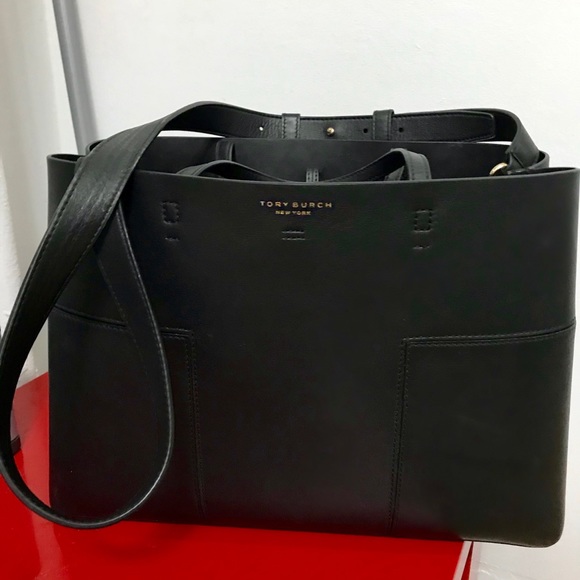 TORY BURCH | BLOCK-T TRIPLE-COMPARTMENT TOTE - Picture 5 of 7